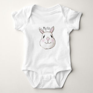 Big Sister Cute Bunny Rabbit Baby Bodysuit