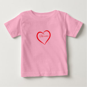 "Big Sister – Cute & Confident Design" Baby T-Shirt