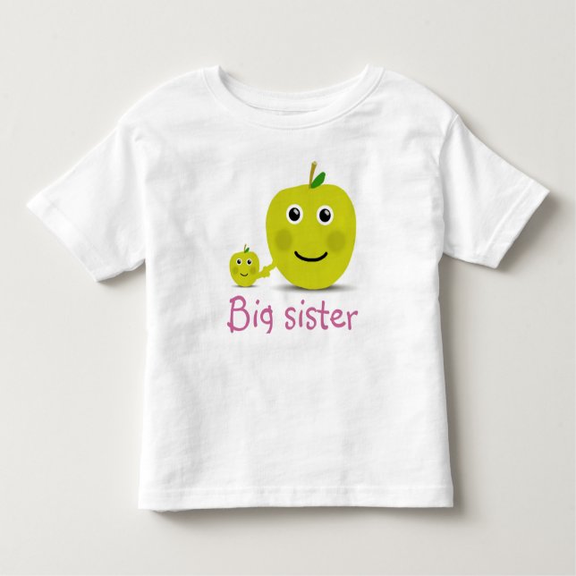 Big Sister Cute Fruit Themed  Toddler T-Shirt (Front)