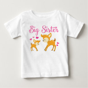 Big Sister Deer Dress Baby T-Shirt