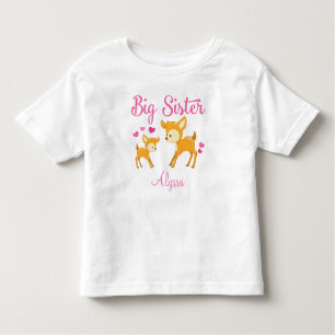 Big Sister Deer Personalised T-shirt