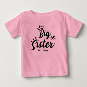 Big Sister EST 2021, pregnancy reveal Baby T-Shirt