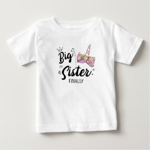 Big Sister Finally, Baby Arrival Announcement T-Shirt