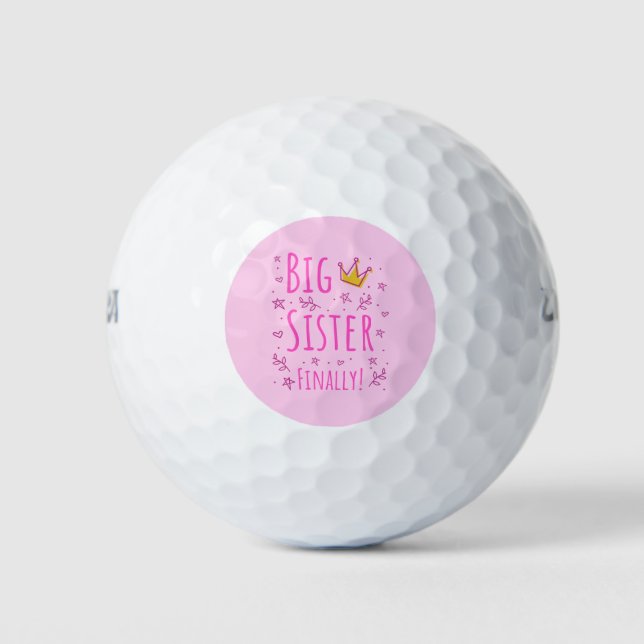 Big Sister Finally III Golf Balls (Front)
