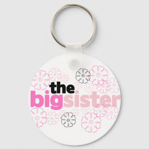 Big Sister Flower T-shirt Key Ring