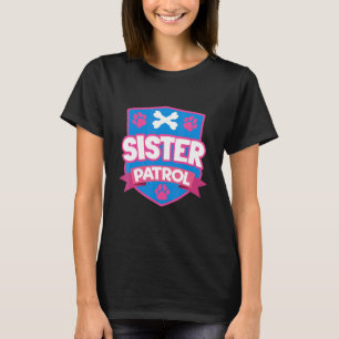Big Sister For Kids Little Sister Dog Mum Sis T-Shirt