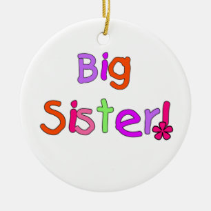 Big Sister Gifts Ceramic Tree Decoration