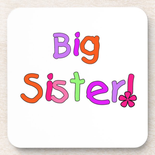 Big Sister Gifts Coaster (Front)