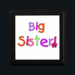 Big Sister Gifts Gift Box<br><div class="desc">Big Sister keepsake boxes,  tiles,  ornaments,  notebooks,  pillows,  mugs,  stickers,  magnets,  and more with bright green,  pink,  orange,  and purple text design!</div>