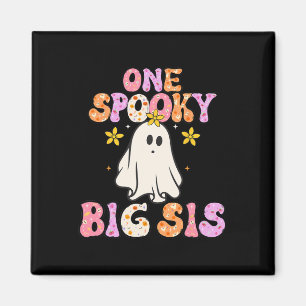 Big Sister Halloween One Spooky Big Sister Announc Magnet