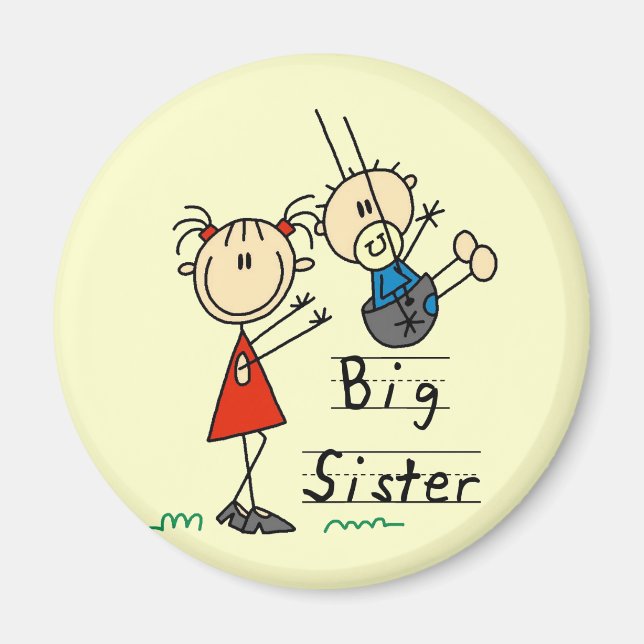 Big Sister Little Brother T-shirts and Gifts Magnet (Front)