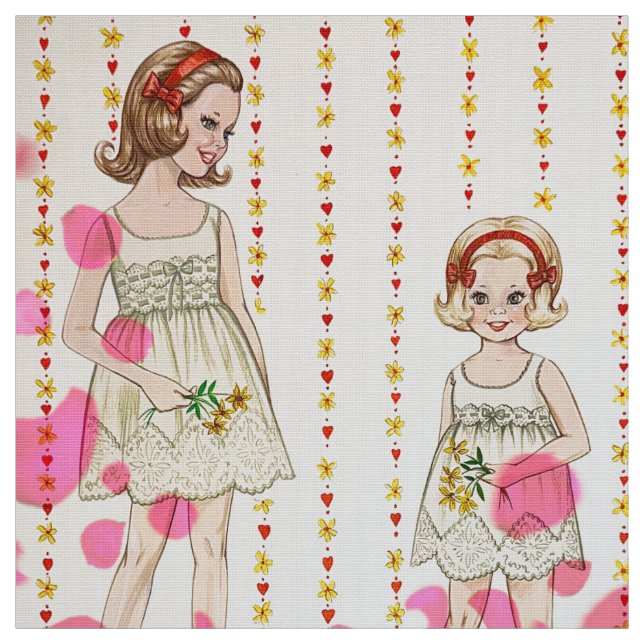Big Sister Little Sister Fabric (Swatch)