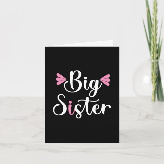 Big Sister, Lovely Note Card (Front)