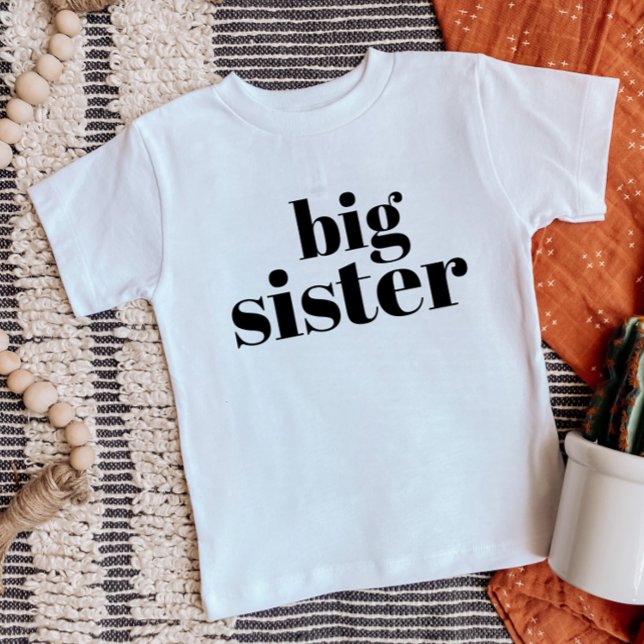 Big Sister | Matching Sibling Family Baby T-Shirt (Creator Uploaded)