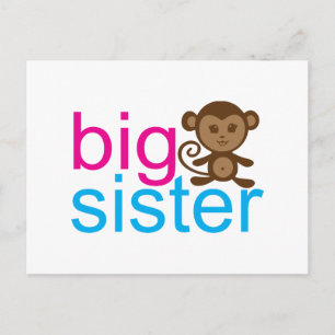 Big Sister Monkey Postcard