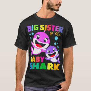 Big Sister Of The Baby Shark Birthday Big Sister S T-Shirt