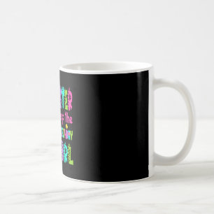 Big sister of the birthday girl saurus rex coffee mug