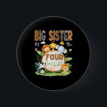 Big Sister Of The Four Ever Wild Safari 4th Birthd 6 Cm Round Badge<br><div class="desc">Big Sister Of The Four Ever Wild Safari 4th Birthday Boy</div>