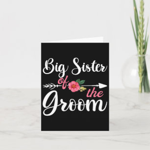 Big Sister Of The Groom Shirts For Women1  Card