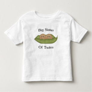 Big Sister Of Twins Toddler T-Shirt