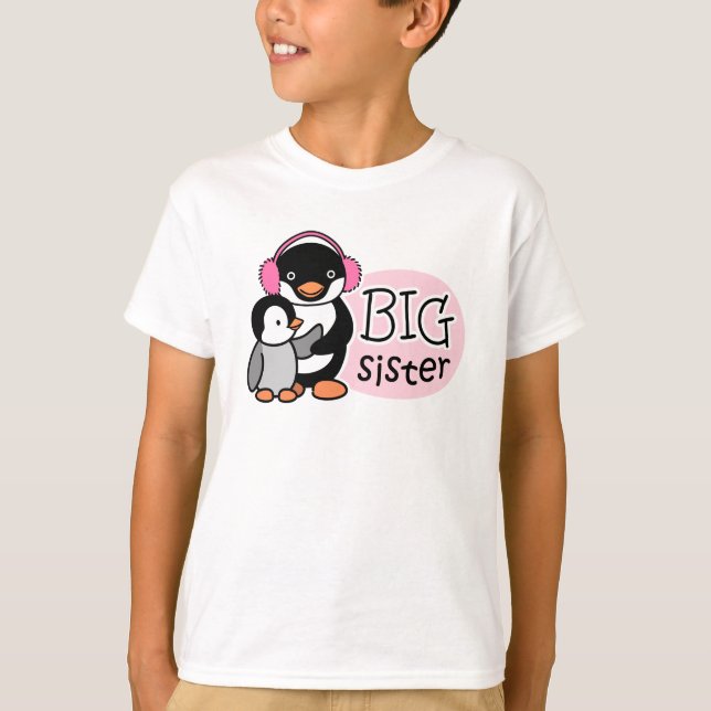 Big Sister Penguin T-Shirt (Front)