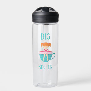 Big Sister Personalised Teacup Custom Text Water Bottle