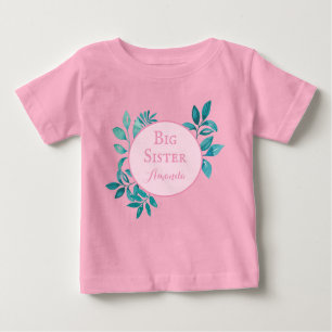 Big Sister personalized name Baby T-Shirt