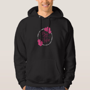 Big Sister Pink Roses Big Sis Big Sister Mode Hoodie