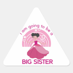 Big Sister Princess Triangle Sticker