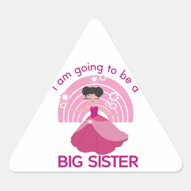 Big Sister Princess Triangle Sticker (Front)