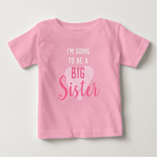 Big Sister reveal cute pink Baby T-Shirt