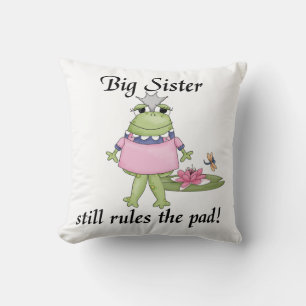 Big Sister Rules the Pad Gifts Cushion