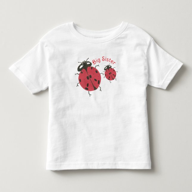 Big Sister Tee - Ladybug Theme (Front)