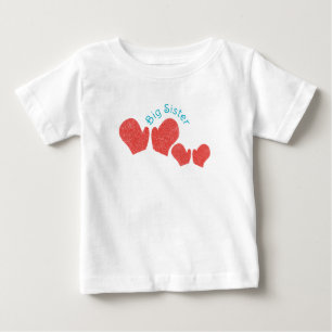 Big Sister Tee - Red MIttens Theme