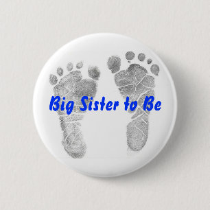 Big Sister to Be 6 Cm Round Badge