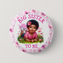 Big Sister to be | Girl's Floral Baby Shower
