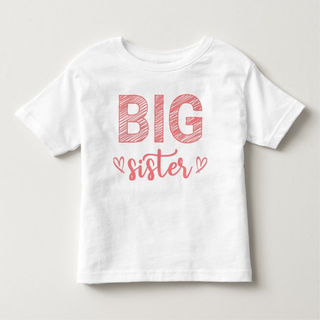 Big Sister Toddler T-Shirt (Front)