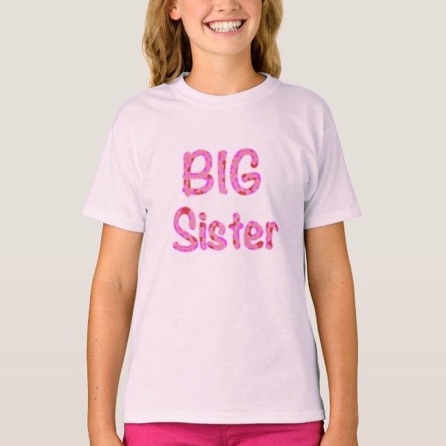 Big Sister Typography T-Shirt (Front)