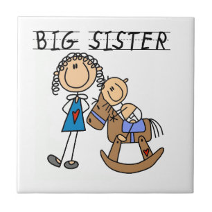 Big Sister With Baby Brother Gifts Ceramic Tile