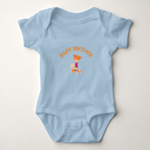 Big Sister with Baby Brother Soccer Ball Bodysuit