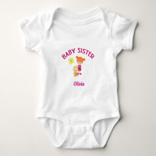 Big Sister with Baby Sister Custom Proud Sister  Bodysuit