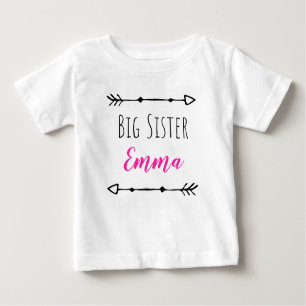 Big Sister with customizable name Baby T-Shirt