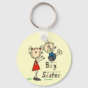 Big Sister with Little Brother Tshirts and Gifts Key Ring