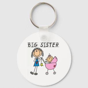 Big Sister with Little Sis Tshirts Key Ring
