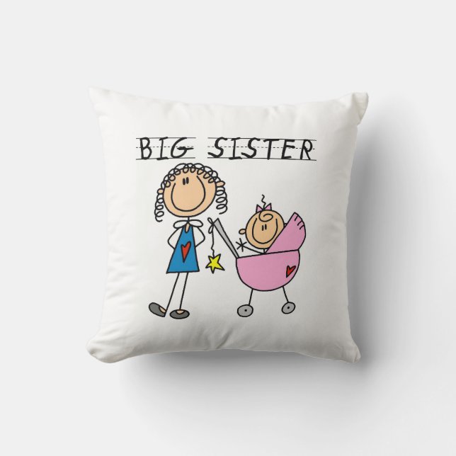 Big Sister With Little Sister Gifts Cushion (Front)