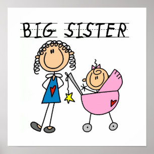Big Sister With Little Sister Gifts Poster