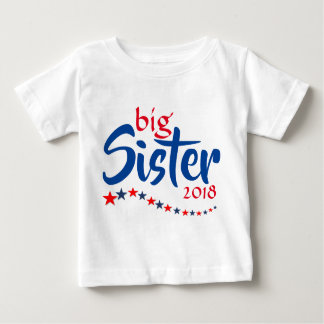 Big Sister Year Stars Baby Announcement Keepsake Baby T-Shirt