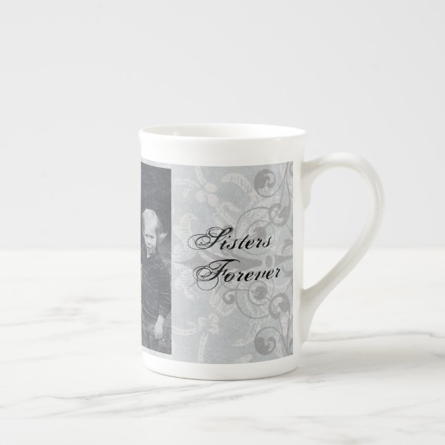 "Big Sisters"- Crab Grass of life! Can Personalise Bone China Mug (Right)