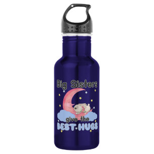 Big Sisters Give the Best Hugs - Moon Bunny 532 Ml Water Bottle