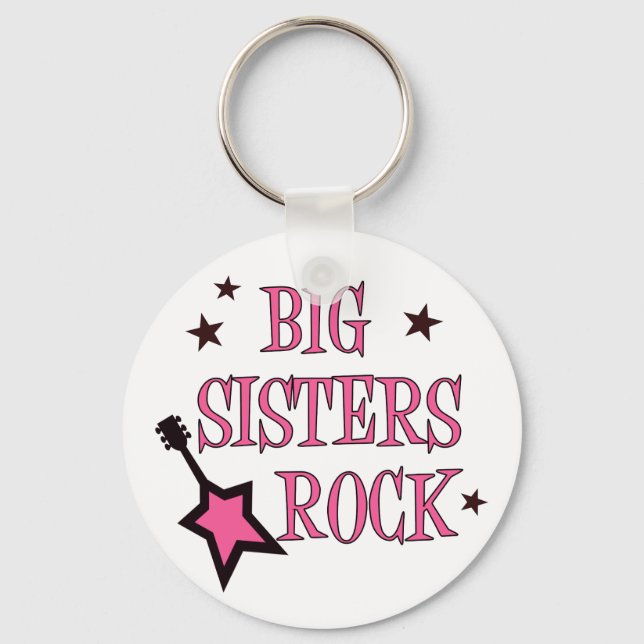 Big Sisters Rock Key Ring (Front)